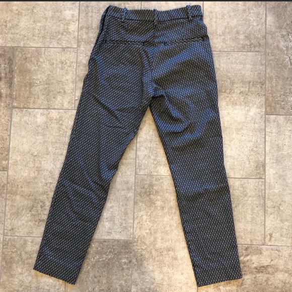 H&M Geometric Skinny Cigarette Trousers Sz 4 - Picture 1 of 5